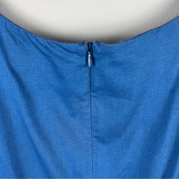 Desigual Boho Artsy Cotton Blend Sleeveless Blue Shift Dress Small - Picture 11 of 11